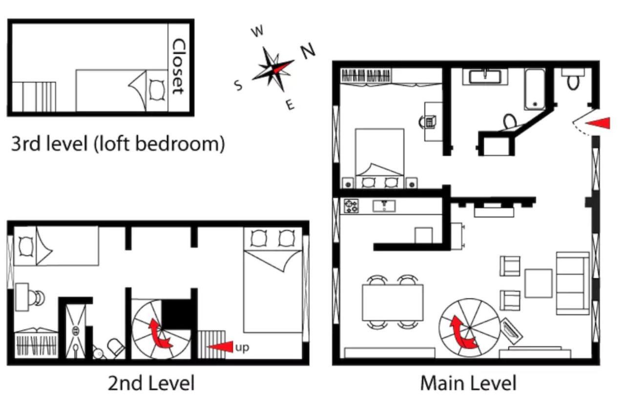 パリCharming Cosy Triplex In Trendy Maraisアパートメント エクステリア 写真